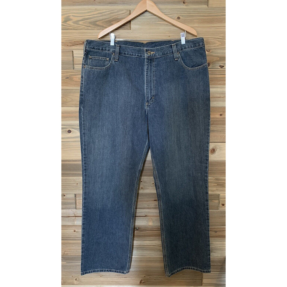 CARHARTT Relaxed Fit 5-Pocket Design Blue Jeans Men's 42X32 Dungaree Pants NWT